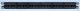 Cat 6 Coupler Patch Panel, 24 Ports, 1 RU, Black