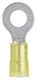 "Pan-Term PN10-14R-L Ring Terminal, Yellow, Nylon, 10-12 AWG, 1/4"" Stud, PK50"