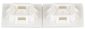 "ABM100-A-C Cable Tie Mount, White, PA 6.6, Rubber Adh., 1x1"", PK100"
