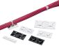 "ABMS-A-D Cable Tie Mount, Natural, PA 6.6, Rubber Adh., 1.13x1.13"", PK500"
