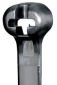 "Dome-Top BT3I-C0 Barb Tie, Black, UV PA6.6, 11.3""L, 40lb, PK100"