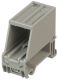 Mini-Com 1-port DIN Rail Mount Adapter, Gray