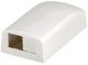 Mini-Com Surface Mount Box, 2 Port, Off White