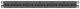 Cat 6 Coupler Patch Panel, 24 Ports, 1 RU, Black