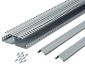 "PanelMax DRD22LG6 DIN Rail Duct, Lt Gray, PVC, 2.12""x6.25"", PK6"