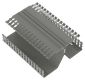 "PanelMax DRD44LG6 DIN Rail Duct, Lt Gray, PVC, 4.12""x8.23"", PK6"