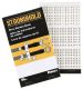 StrongHold PCMB-14 Pre-Printed Wire Marker Book, 14, Vinyl Cloth, White, Black