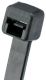 "Pan-Ty PLT1M-M30 Cable Tie, Black, High Heat PA6.6, 3.9""L, 18lb, PK1000"