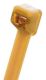 "Pan-Ty PLT2S-C71 Cable Tie, Brown, PEEK, Radiation, High Heat, 7.4""L, 150lb"