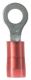 "Reel Smart PN18-14R-M Ring Terminal, Red, Nylon, 18-22 AWG, 1/4"" Stud, PK1000"