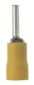 Pan-Term PV10-P55-LYY Pin Terminal, Yellow, Vinyl, 10-12 AWG, 14mm Pin L, PK50