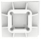 "Super-Grip SGABM25-A-C Super-Grip Mount, White, PA 6.6, Rubber Adh., 1x1"""