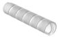 "T25F-C0 Spiral Wrap, Black, UV PE, 0.1875"" Min Dia., 100' Roll, PK1"