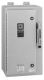 Safety switch, heavy duty, non fusible, 100A, 3 pole, 100HP, 600V AC/DC, NEMA 4X, fiberglass reinforced polyester