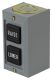 Complete control station, Harmony 9001B, 2 push buttons RAISE/LOWER, 5A, 600V AC, 2NO, NEMA 1