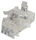 30mm push button, Type K, contact block, 1NC, 6A inductive at 120VAC, quick connect terminals