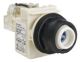 30mm push button, Type SK, push to test pilot light, 120VAC/VDC blue LED light module, no lens, NEMA 4, 4X