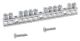 Load center accessory, QO/Homeline, ground bar kit, 12 terminals