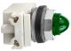 Pilot light, Harmony 9001K, metal, polycarbonate, domed, green, 30mm, 24-28V
