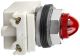 Pilot light, Harmony 9001K, metal, polycarbonate, domed, red, 30mm, 24-28V