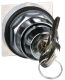 30mm Push Button, Type K, keyed selector switch, 2 position, key removal on left