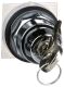30mm Push Button, Type K, keyed selector switch, 2 position, key removal on left or right