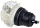 Selector switch, Harmony 9001SK, plastic, standard handle, black, 30mm, 2 positions, stay put, 2 C/O