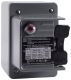 Switch, manual, 30A, 3 pole, 10 HP at 575 VAC, three phase, toggle operated, red 208/277 VAC indicator, NEMA 4 enclosure