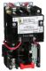 NEMA Motor Starter, Type S, nonreversing, Size 1, 27A, 3 HP at 230 VAC, 5 kA SCCR, 1 phase, 2 pole, melting alloy, 240 VAC coil, open