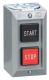 Complete control station, Harmony 9001B, 2 push buttons START/STOP, 5A, 600V AC, 1NO + 1NC, NEMA 1