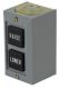 Complete control station, Harmony 9001B, 2 push buttons RAISE/LOWER, 5A, 600V AC, 2NO, NEMA 1