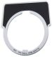 Harmony 9001K, Harmony 9001SK, legend, 30mm, plastic, black with white letters, 57mm square, marking RUN