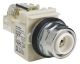 Push-to-test pilot light head, Harmony 9001K, metal, without cap, 30mm, LED white, 120V