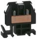 Terminal block, Linergy, box lug connector, black colored block, 60A, 600V