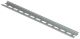 Terminal block, Linergy, mounting track, 35mm DIN rail, with slotted mounting holes, 7 inches long
