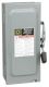 Safety switch, general duty, fusible, 60A, 2 pole, 15hp, 240VAC, NEMA 1, 3 wire, 1 neutral,