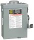 Safety switch, general duty, non fusible, 2 pole, 2 wire, 240VAC, 30A, Type 3R with bolt on hub prov