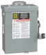 Safety switch, general duty, non fusible, 60A, 3 pole, 3 wire, 15hp, 240VAC, NEMA 3R, bolt on hub provision