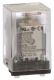 Plug in relay, Type KU, blade, 0.5 HP at 240 VAC, 10A resistive at 120 VAC, 8 blade, DPDT, 2 NO, 2 NC, 110 VDC coil