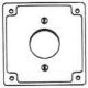 STL CVR USE W/1 SGL FLUSH RCPT