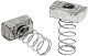 PVC CTD STEEL SPRING NUT 1/2IN GRAY